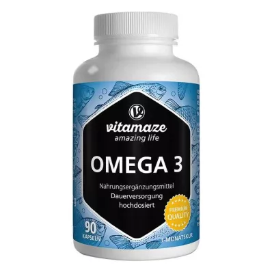 OMEGA-3 1000 mg EPA 400/DHA 300 kapsúl s vysokou dávkou, 90 ks