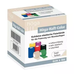Höga-Haft Farebný fixačný obväz 6 cmx4 m vo farbe kože, 1 kus