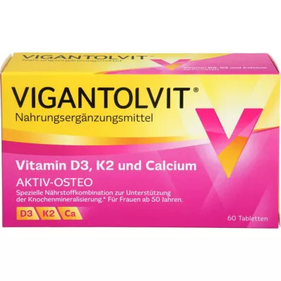 VIGANTOLVIT Vitamín D3 K2 Vápnik Filmom obalené tablety, 60 kapsúl
