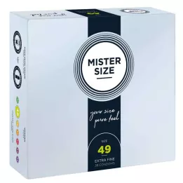 MISTER Kondómy veľkosti 49, 36 ks