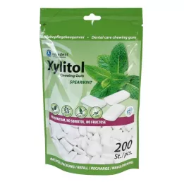 MIRADENT Xylitolová žuvačka Spearmint, 200 kusov