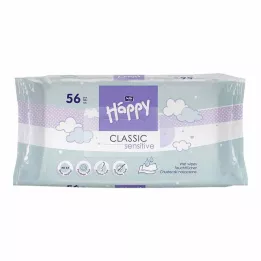 BELLA Happy Baby vlhčené obrúsky sensitive s kliknutím, 56 ks