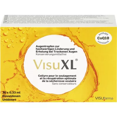 VISUXL Očné kvapky, jednotlivé dávky, 30X0,33 ml