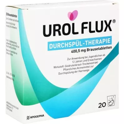 UROL FLUX Irigačná terapia 400,5 mg šumivé tablety, 20 ks