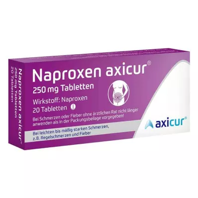 Naproxen axicur® 250 mg tablety, 20 ks Naproxen axicur® 250 mg tablety, 20 ks