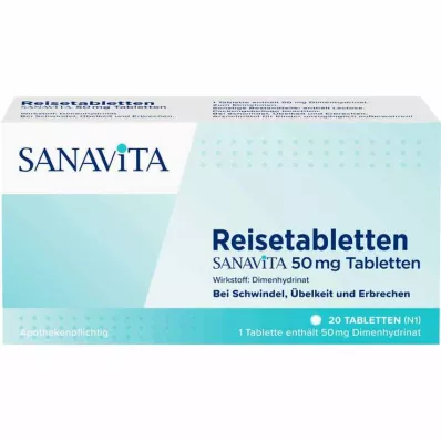 Cestovné tablety Sanavita 50 mg tablety, 20 ks