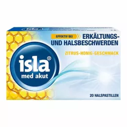ISLA MED akútne citrusovo-medové pastilky, 20 ks