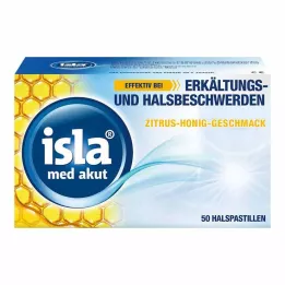 ISLA MED akútne citrusovo-medové pastilky, 50 ks