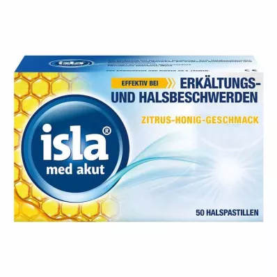 ISLA MED akútne citrusovo-medové pastilky, 50 ks