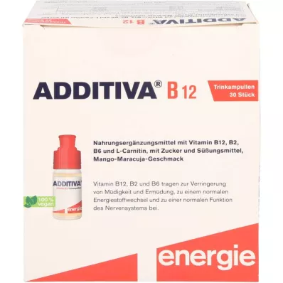 ADDITIVA Ampulky na pitie vitamínu B12, 30X8 ml