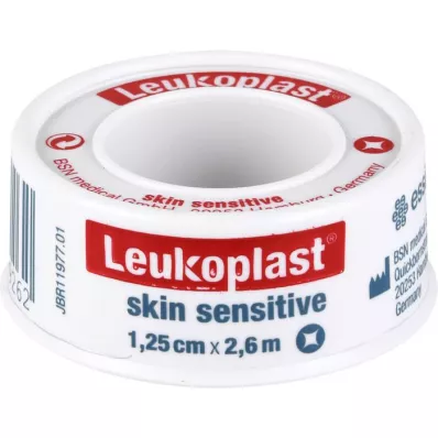 LEUKOPLAST Skin Sensitive 1,25 cmx2,6 m w.protective ring, 1 ks