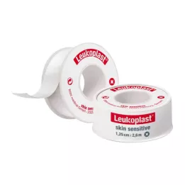 LEUKOPLAST Skin Sensitive 1,25 cmx2,6 m w.protective ring, 1 ks