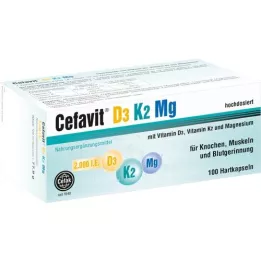 CEFAVIT D3 K2 Mg 2 000 I.U. tvrdé kapsuly, 100 ks