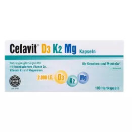 CEFAVIT D3 K2 Mg 2 000 I.U. tvrdé kapsuly, 100 ks