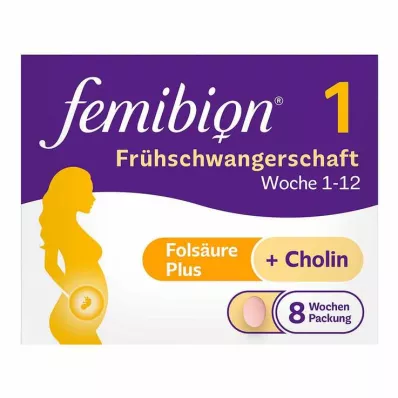 Femibion 1 tablety na skoré tehotenstvo - 56 kusov v 8-týždňovom balení, 56 kusov Femibion 1 tablety na skoré tehotenstvo - 56 kusov v 8-týždňovom balení, 56 kusov
