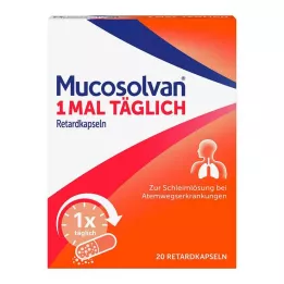 MUCOSOLVAN Kapsuly s predĺženým uvoľňovaním raz denne, 20 ks