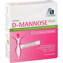 D-MANNOSE PLUS 2000 mg tyčinky s vitamínmi a minerálmi, 15X2,47 g