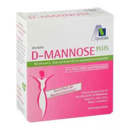 D-MANNOSE PLUS 2000 mg tyčinky s vitamínmi a minerálmi, 30X2,47 g