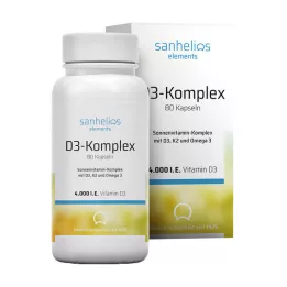 SANHELIOS Komplex slnečného vitamínu D3 s K2, 80 ks