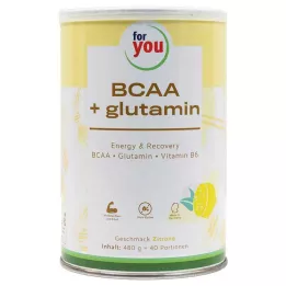 FOR YOU BCAA+glutamín Energy &amp; Recovery Lemon, 480 g