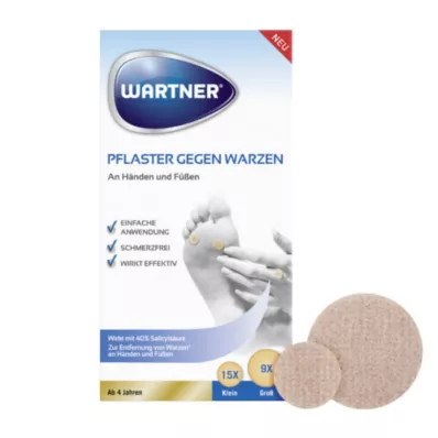 WARTNER Náplasti proti bradaviciam, 24 ks