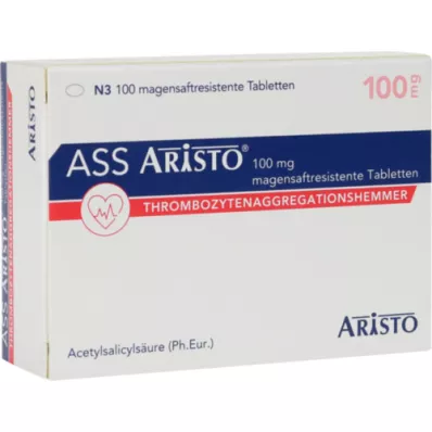 ASS Aristo 100 mg entericky obalené tablety, 100 ks