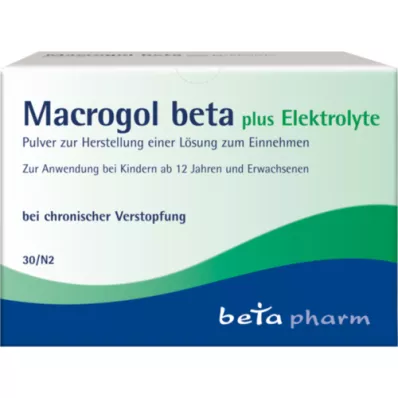 MACROGOL beta plus Elektrolyt Plv.na orálne použitie, 30 ks
