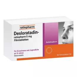 DESLORATADIN-ratiopharm 5 mg filmom obalené tablety, 50 ks