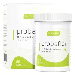 NUPURE probiotiká probaflor na rehabilitáciu čriev, 60 ks