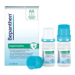 BEPANTHEN Očné kvapky, 2X10 ml