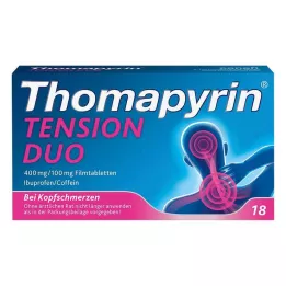 THOMAPYRIN TENSION DUO 400 mg/100 mg filmom obalené tablety, 18 kusov