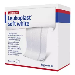 LEUKOPLAST mäkká biela omietka 6 cm x 5 m, 1 ks