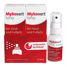 MYKOSERT Sprej na pokožku a atletické nohy, 2x30 ml