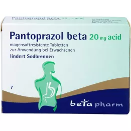 PANTOPRAZOL Kyselina beta 20 mg entericky obalené tablety, 7 ks