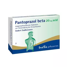 PANTOPRAZOL Kyselina beta 20 mg entericky obalené tablety, 7 ks
