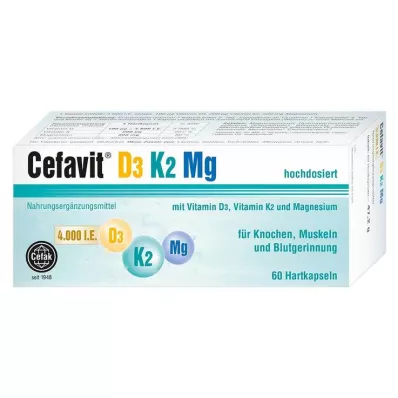 CEFAVIT D3 K2 Mg 4 000 I.U. tvrdé kapsuly, 60 ks