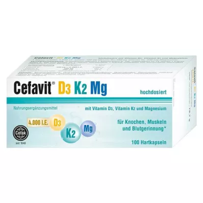 CEFAVIT D3 K2 Mg 4 000 I.U. tvrdé kapsuly, 100 ks