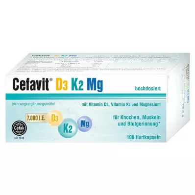 CEFAVIT D3 K2 Mg 7 000 I.U. tvrdé kapsuly, 100 ks