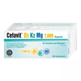 CEFAVIT D3 K2 Mg 7 000 I.U. tvrdé kapsuly, 100 ks