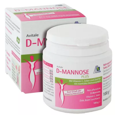 D-MANNOSE PLUS 2000 mg prášok s vitamínmi a minerálmi, 100 g D-MANNOSE PLUS 2000 mg prášok s vitamínmi a minerálmi, 100 g