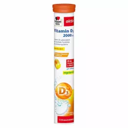 DOPPELHERZ Vitamín D3 2000 I.U. šumivé tablety, 15 ks