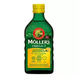 MÖLLERS Omega-3 Olej s citrónovou príchuťou, 250 ml