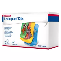 LEUKOPLAST detské pásiky 38x63mm/19x56mm po 50 ks, 100 ks