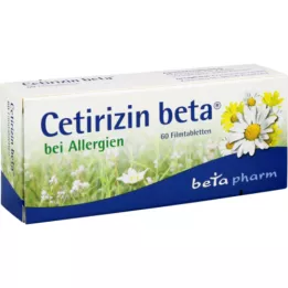 CETIRIZIN beta filmom obalené tablety, 60 ks