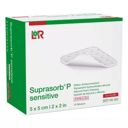 Suprasorb P sensitive PU-pena bez bóru 5x5 cm, 10 ks