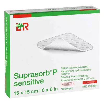 Suprasorb P sensitive PU-pena bez bóru 15x15cm, 10 ks Suprasorb P sensitive PU-pena bez bóru 15x15cm, 10 ks