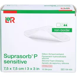 SUPRASORB P sensitive PU-Pena v.non-bor.7,5x7,5, 10 ks