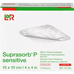 SUPRASORB P sensitive PU-Pena v.bor.lite 10x10cm, 10 ks