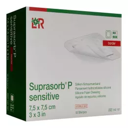 Suprasorb P sensitive PU-penová bordúra 7,5x7,5cm, 10 ks