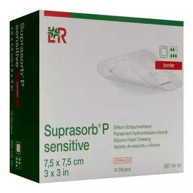 Suprasorb P sensitive PU-penová bordúra 7,5x7,5cm, 10 ks